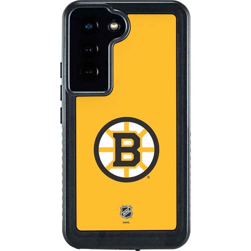NHL Boston Bruins Solid Background Galaxy S24 Waterproof Case